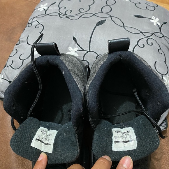 Air Jordan black leather shoes - Picture 6 of 8